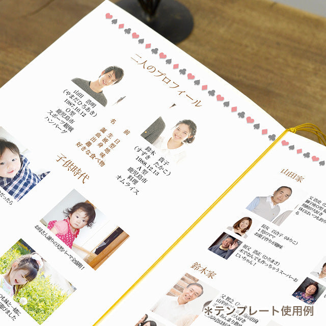 両家顔合わせしおり アリス(6部セット)