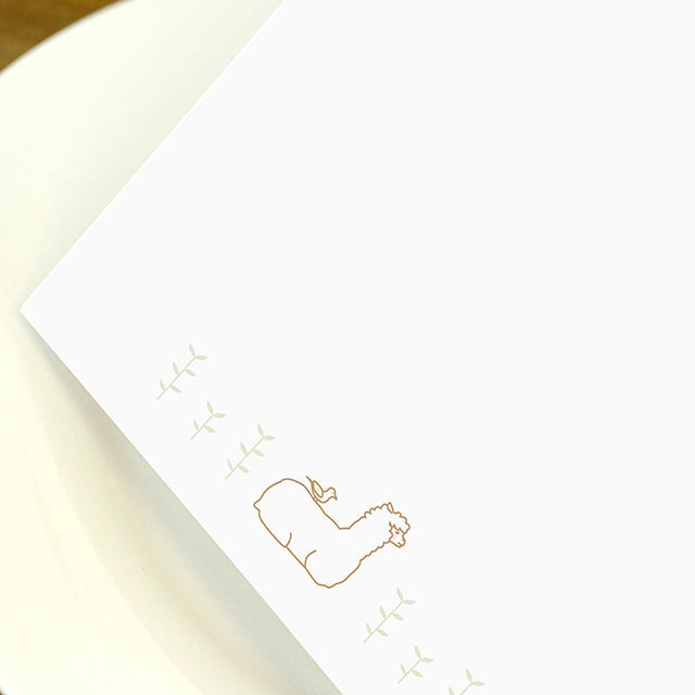 両家顔合わせしおり アルパカ(6部セット)