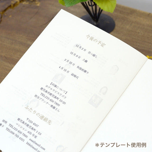 両家顔合わせしおり ねこ(6部セット)