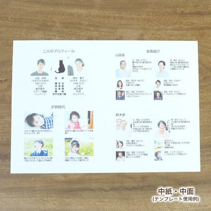 両家顔合わせしおり ねこ・ハート(6部セット)