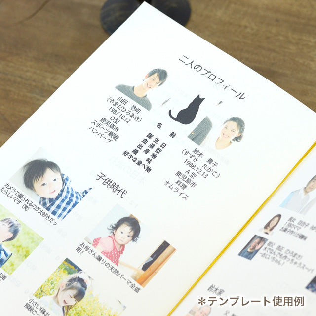 両家顔合わせしおり ねこ・ハート(6部セット)