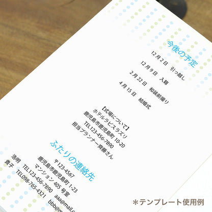 両家顔合わせしおり ホヌ(6部セット)