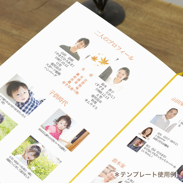 両家顔合わせしおり もみじ(6部セット)