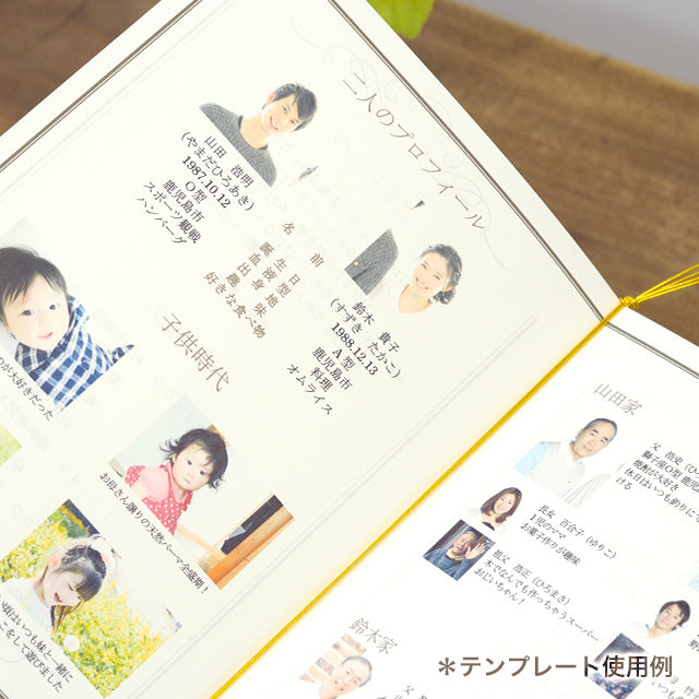 両家顔合わせしおり レトロアリス(6部セット)