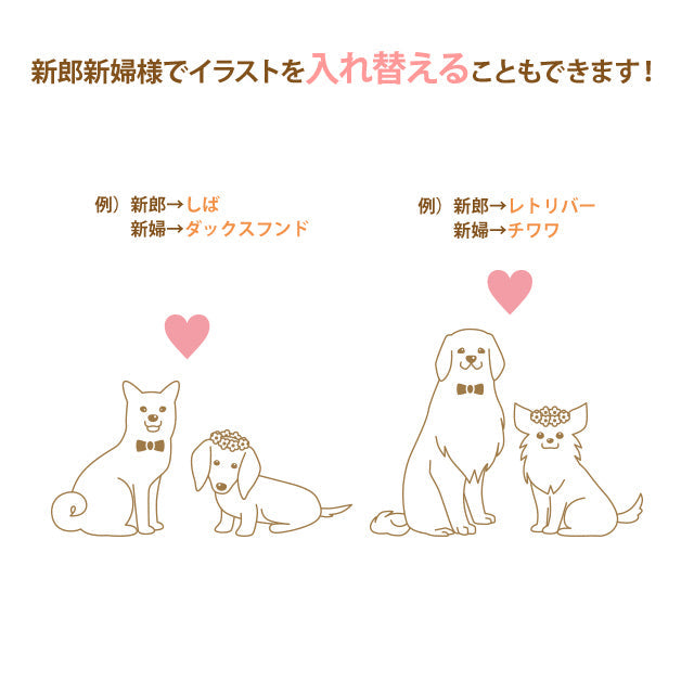 写真入りウェルカムボード いぬ