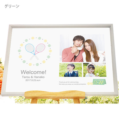 写真入りウェルカムボード テニス