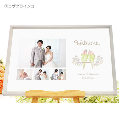 写真入りウェルカムボード とり