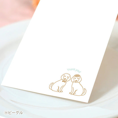 席札 いぬ・ケーキ