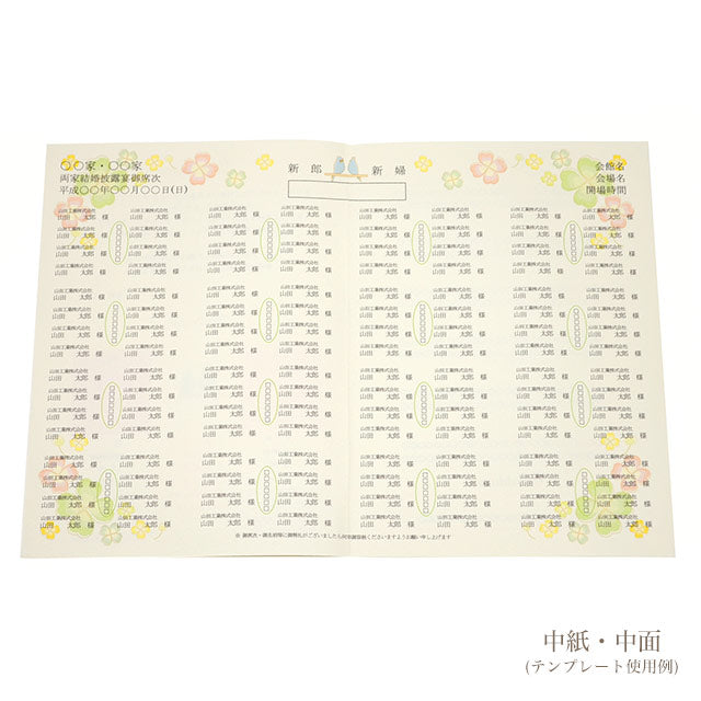 席次表 青い鳥 手作りキット