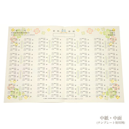 席次表 青い鳥 手作りキット