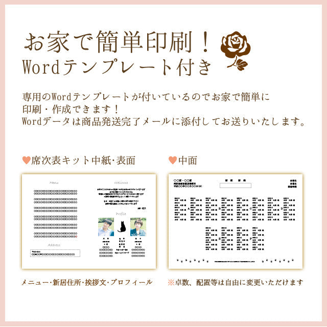 席次表 ねこ・クラフト 手作りキット