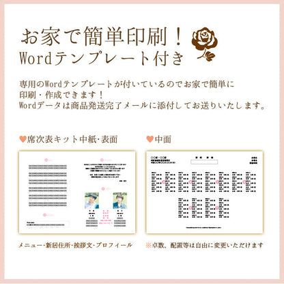 席次表 ねこ・お仕事 手作りキット
