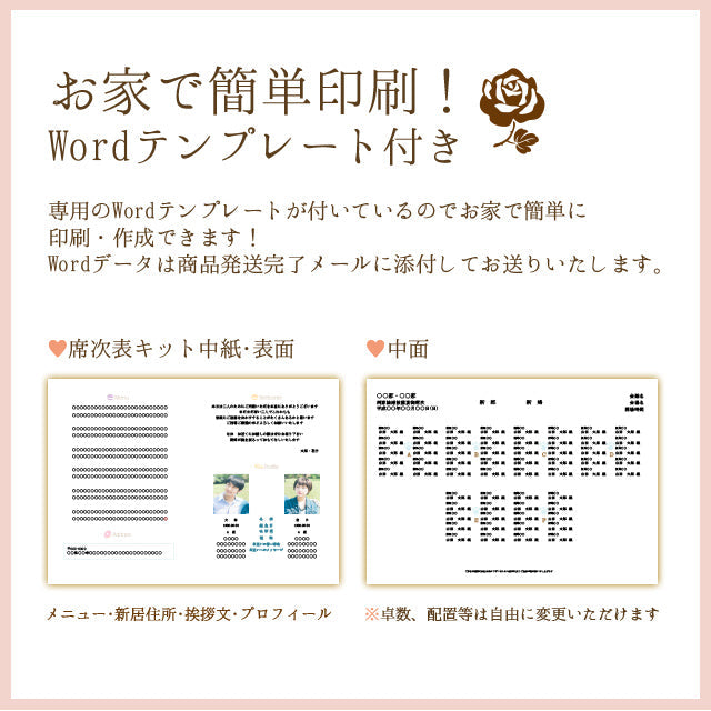 席次表 ねこ・ケーキ 手作りキット