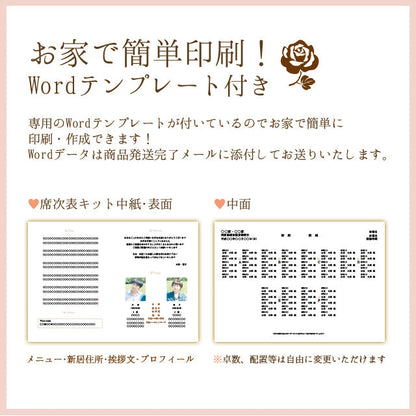 席次表 ゆるいねこ 手作りキット