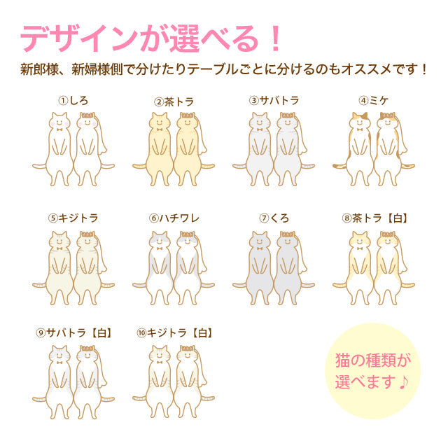席次表 ねこ・ケーキ おまかせ完成品