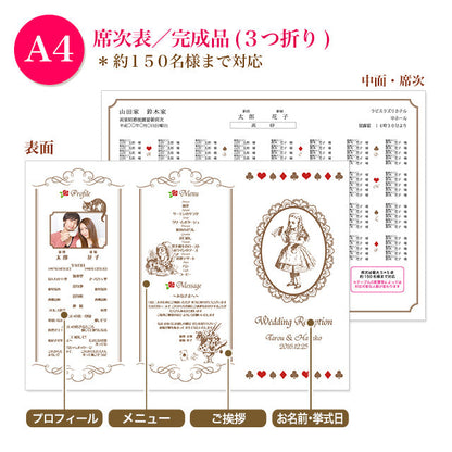 席次表 レトロアリス おまかせ完成品