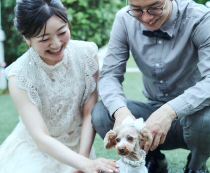 ワンちゃんと一緒に結婚式！ワンちゃんドレス付ウエディングプラン「DOG with WEDDING PLAN」